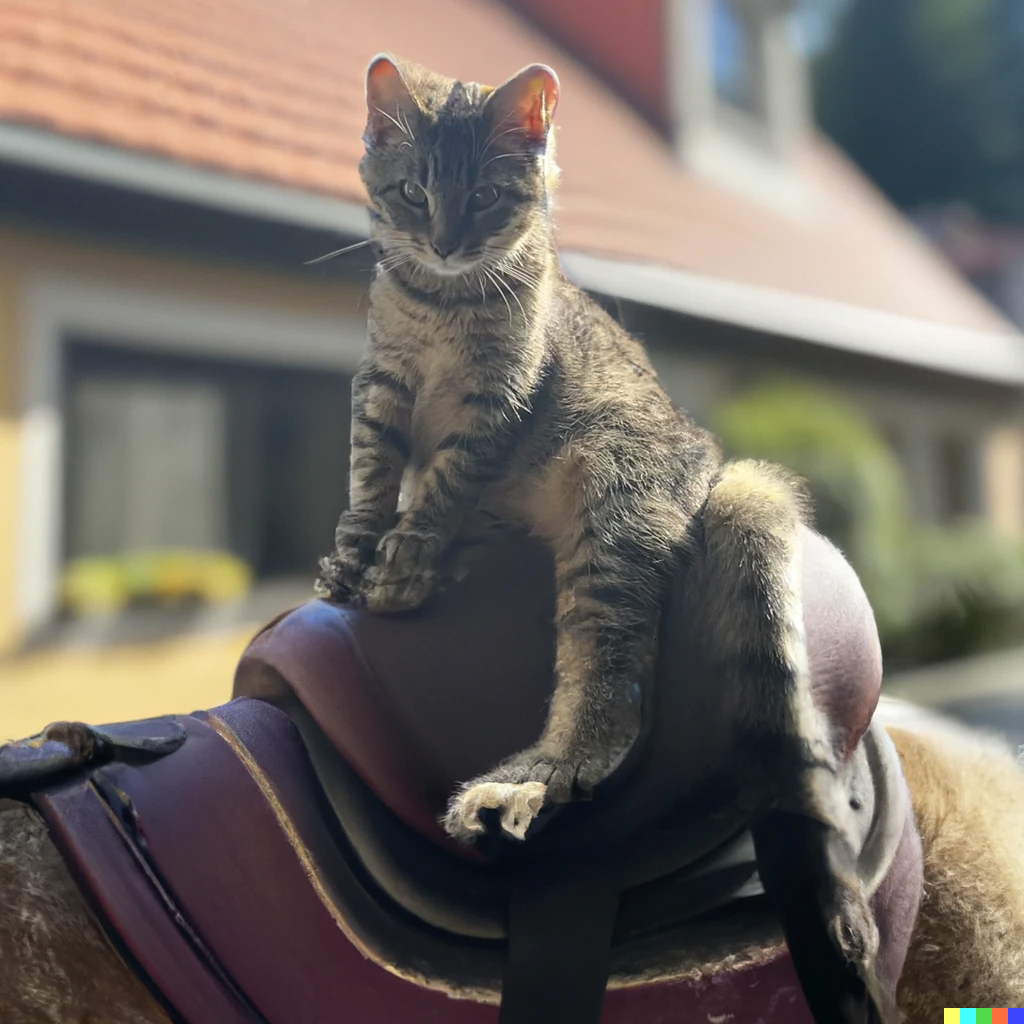 Nala riding a horse (made with DALLE!)